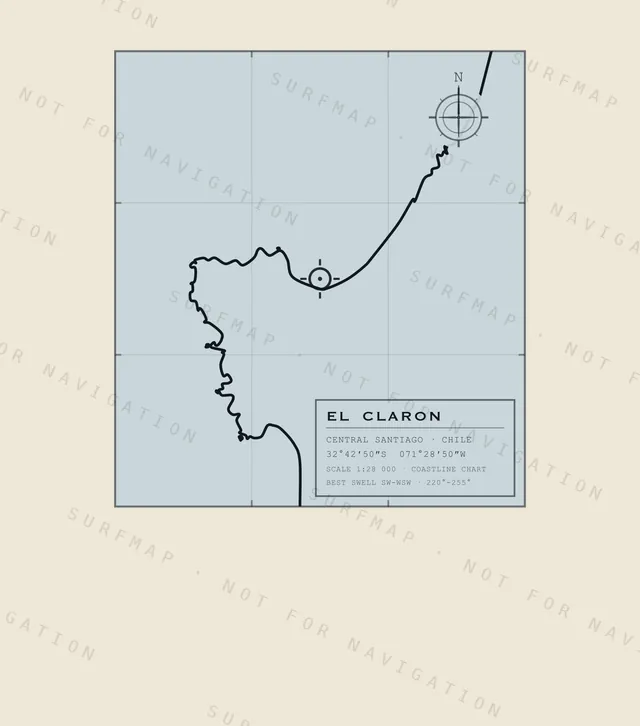 El Claron chart, the full artwork printed on the back