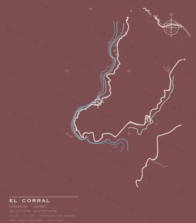 El Corral chart, the full artwork printed on the back