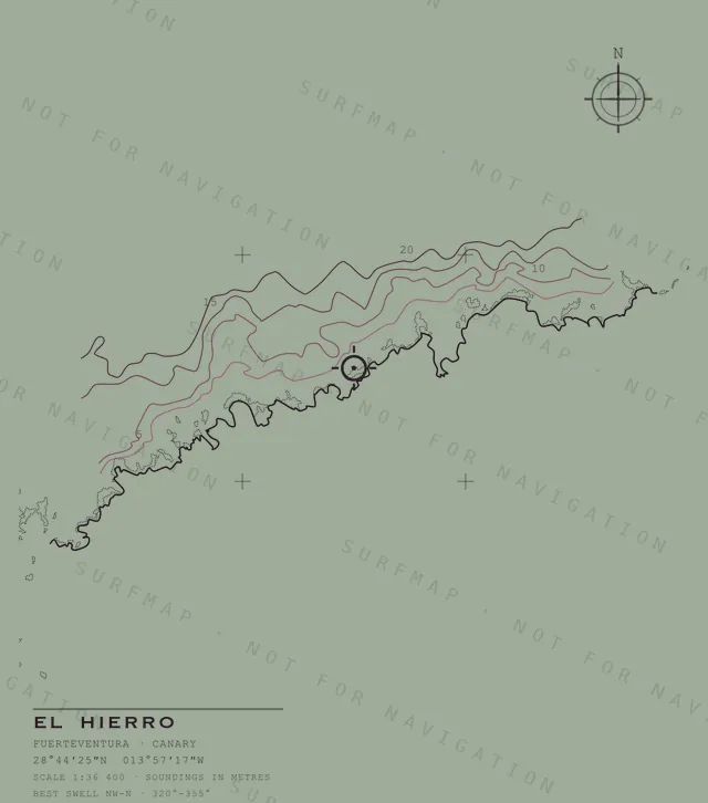 El Hierro chart, the full artwork printed on the back