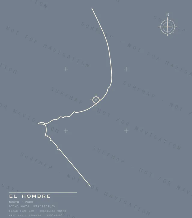 El Hombre chart, the full artwork printed on the back