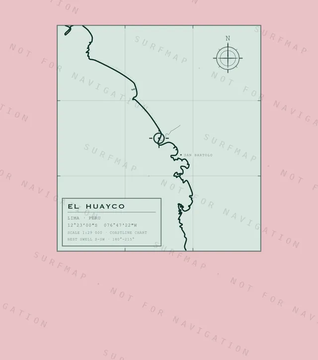 El Huayco chart, the full artwork printed on the back