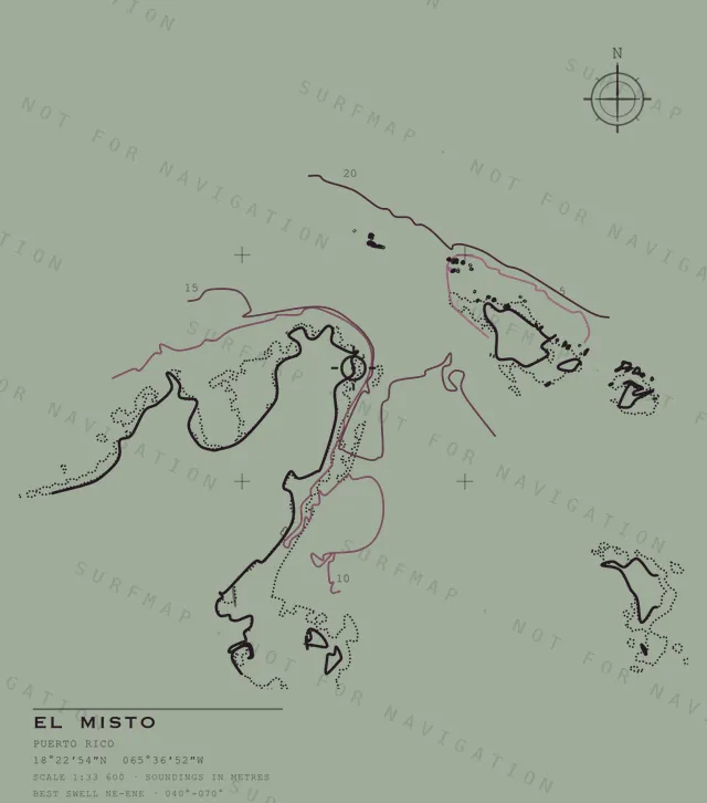 El Misto chart, the full artwork printed on the back