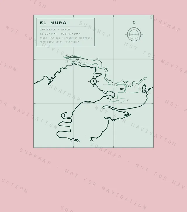 El Muro chart, the full artwork printed on the back