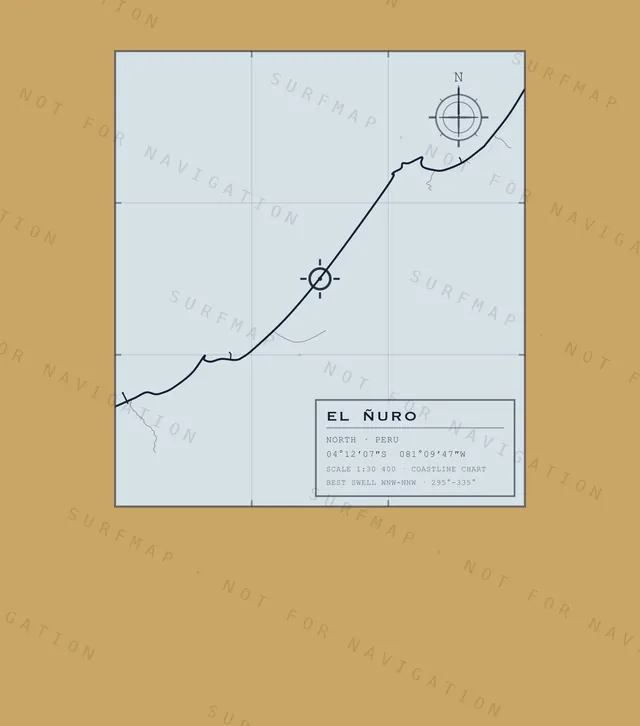 El Ñuro chart, the full artwork printed on the back
