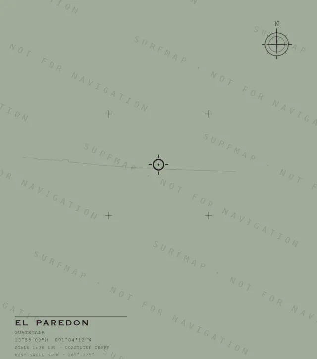 El Paredon chart, the full artwork printed on the back