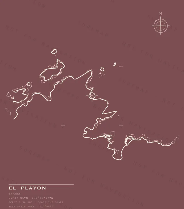 EL Playon chart, the full artwork printed on the back