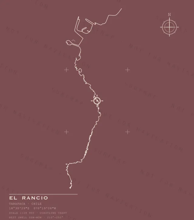 El Rancio chart, the full artwork printed on the back