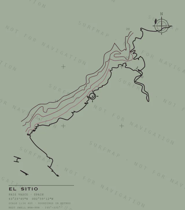 El Sitio chart, the full artwork printed on the back