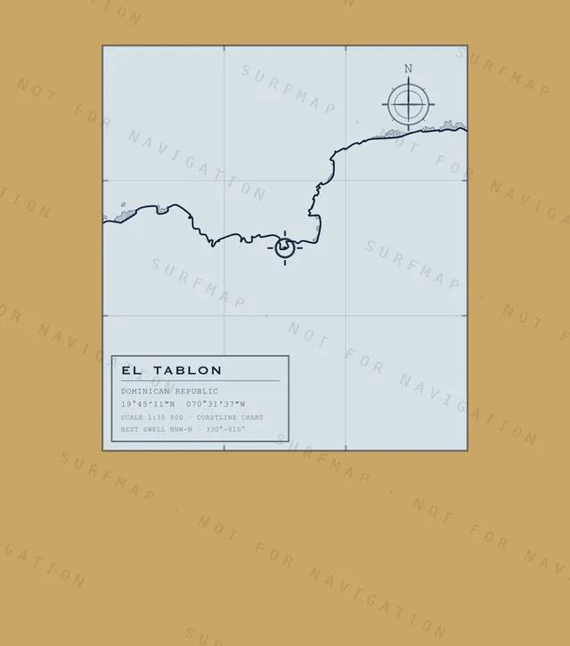 El Tablon chart, the full artwork printed on the back