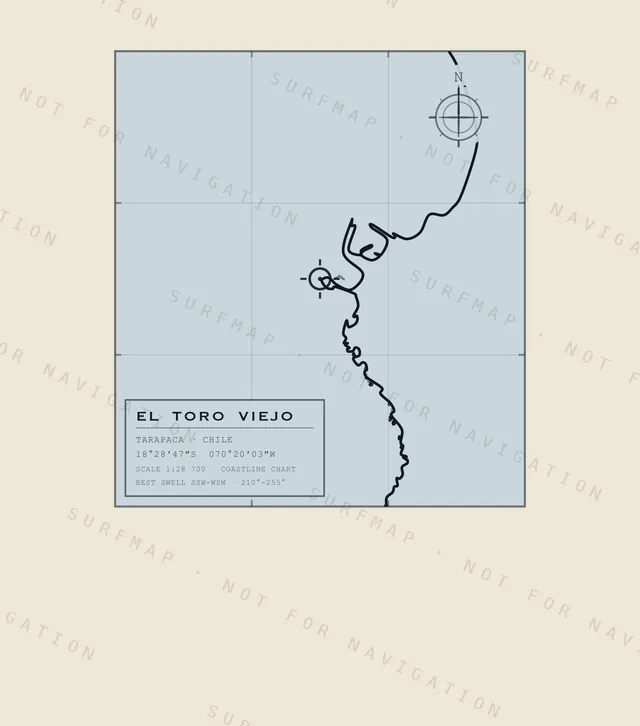 El Toro Viejo chart, the full artwork printed on the back