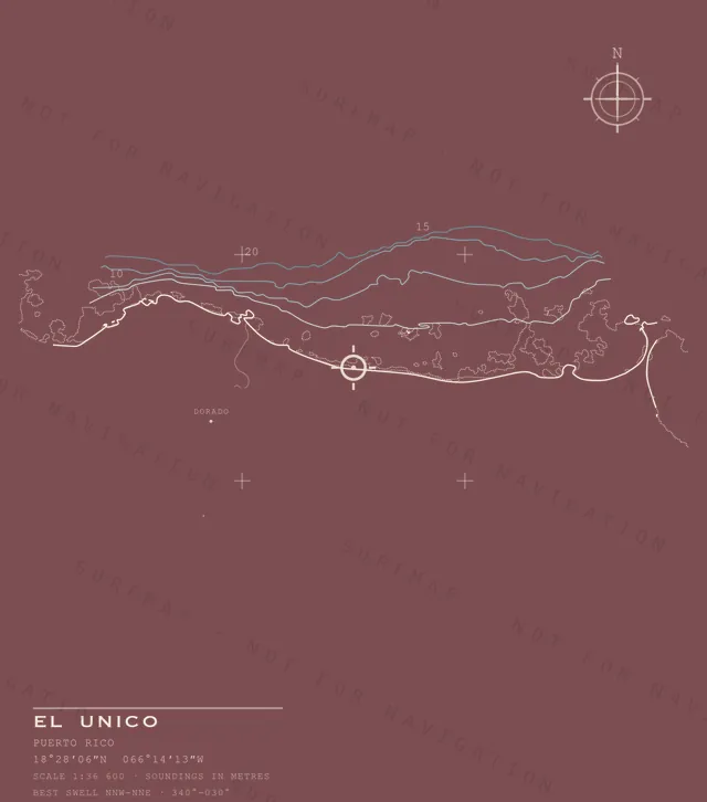 El Unico chart, the full artwork printed on the back