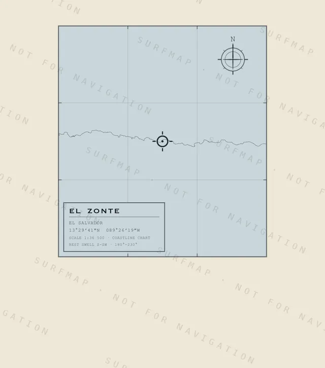 El Zonte chart, the full artwork printed on the back