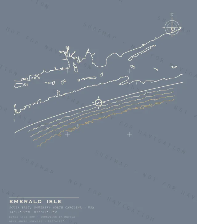Emerald Isle chart, the full artwork printed on the back
