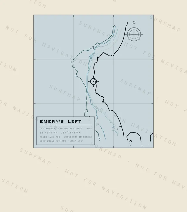 Emery's Left chart, the full artwork printed on the back