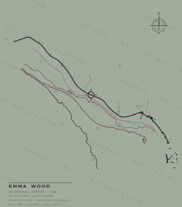 Emma Wood chart, the full artwork printed on the back