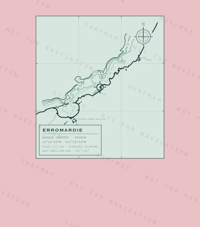 Erromardie chart, the full artwork printed on the back