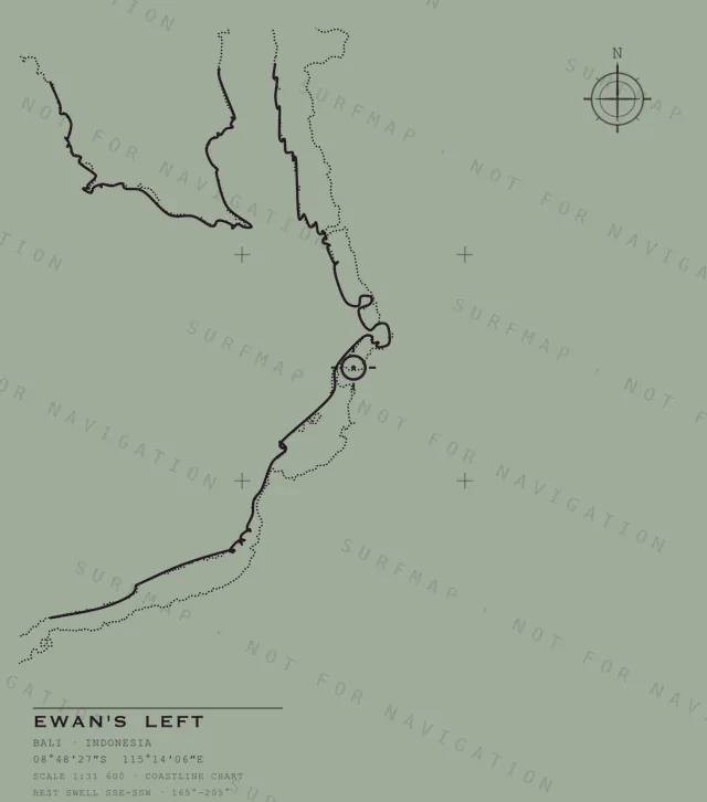 Ewan's Left chart, the full artwork printed on the back