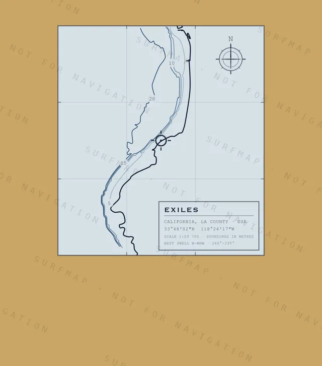 Exiles chart, the full artwork printed on the back