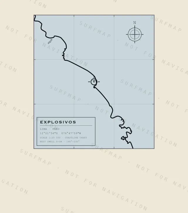 Explosivos chart, the full artwork printed on the back