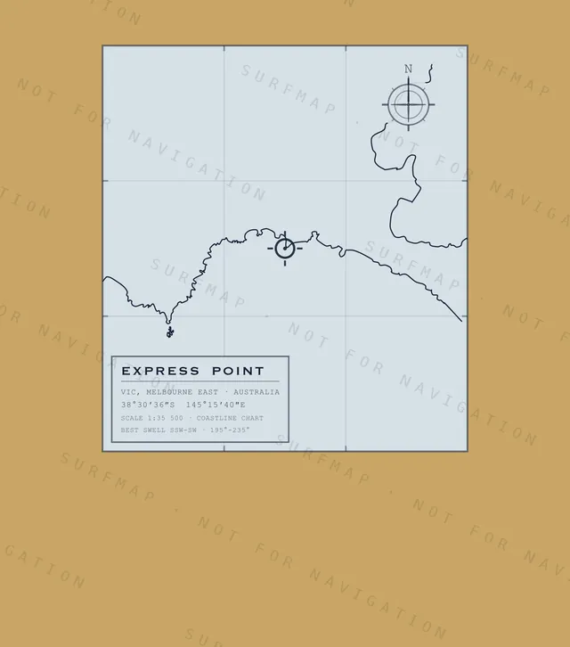 Express Point chart, the full artwork printed on the back