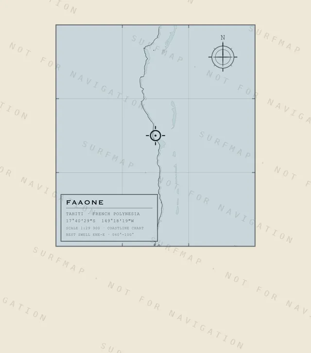Faaone chart, the full artwork printed on the back