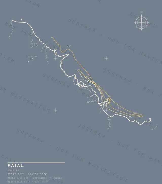 Faial chart, the full artwork printed on the back