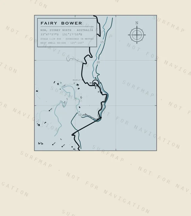 Fairy Bower chart, the full artwork printed on the back