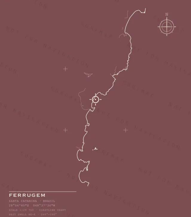 Ferrugem chart, the full artwork printed on the back
