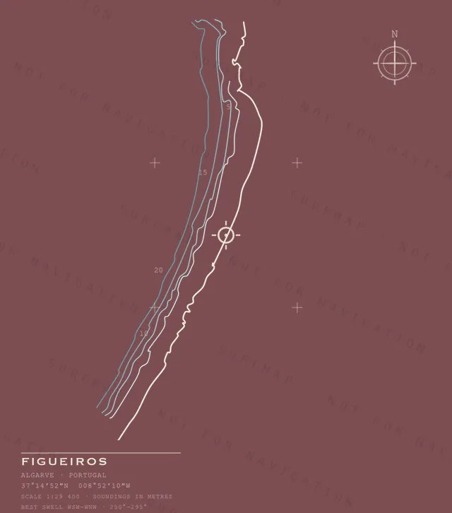 Figueiros chart, the full artwork printed on the back