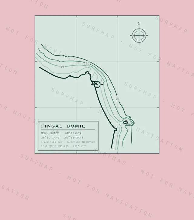 Fingal Bomie chart, the full artwork printed on the back