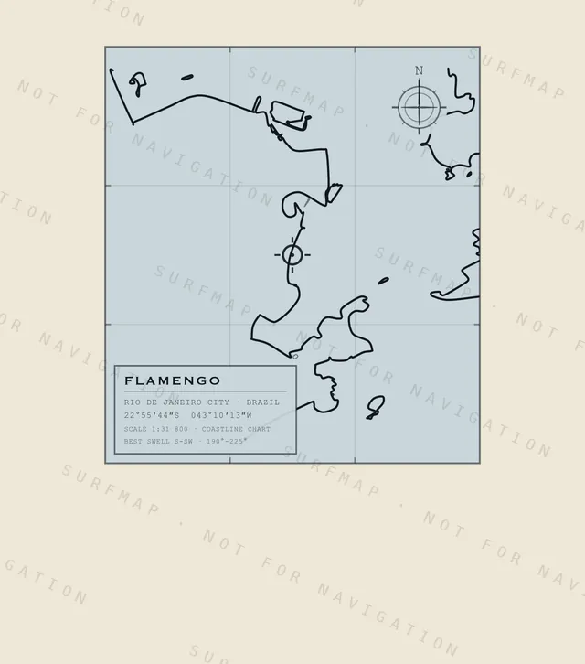 Flamengo chart, the full artwork printed on the back