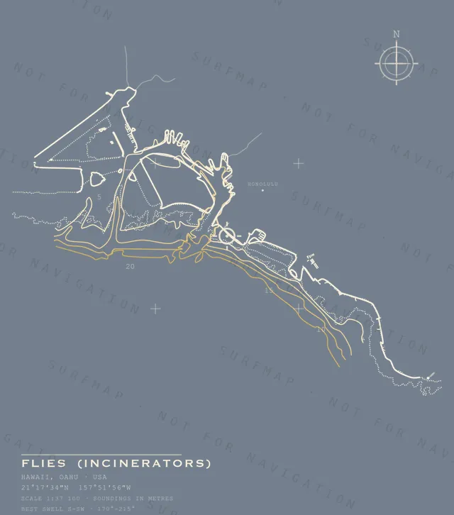 Flies (Incinerators) chart, the full artwork printed on the back