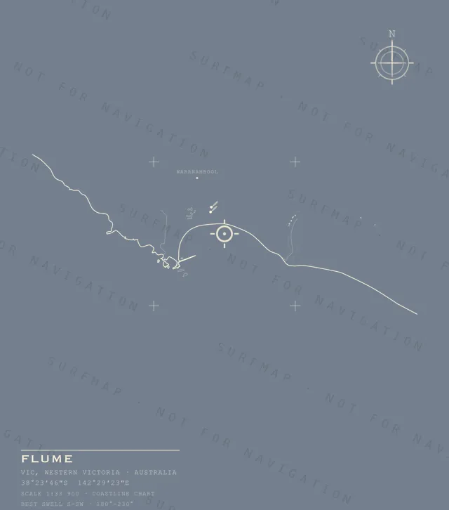 Flume chart, the full artwork printed on the back
