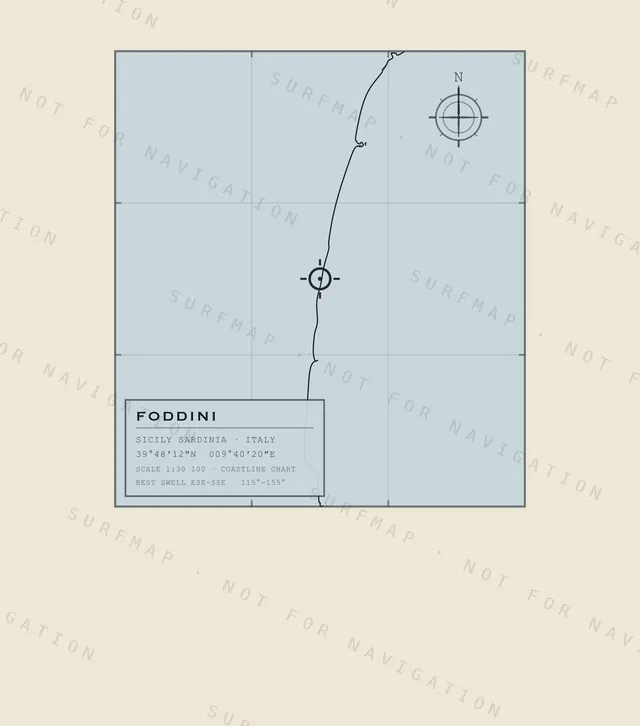 Foddini chart, the full artwork printed on the back