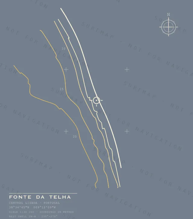 Fonte da Telha chart, the full artwork printed on the back