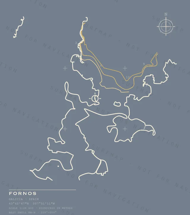 Fornos chart, the full artwork printed on the back