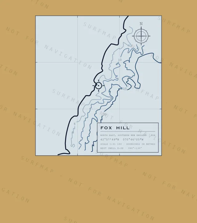 Fox Hill chart, the full artwork printed on the back