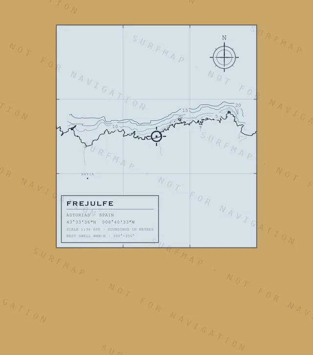 Frejulfe chart, the full artwork printed on the back
