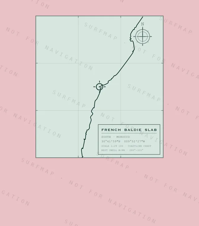 French Baldie Slab chart, the full artwork printed on the back