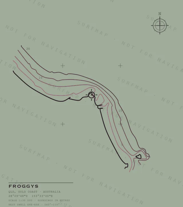 Froggys chart, the full artwork printed on the back