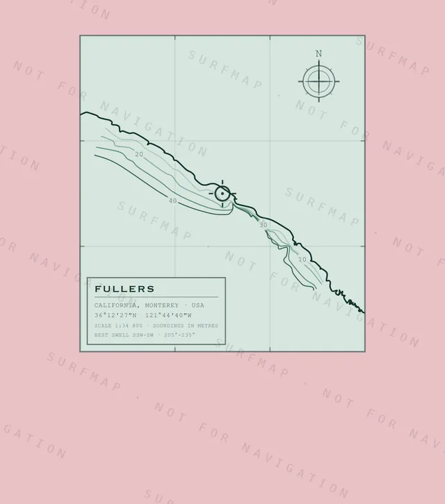 Fullers chart, the full artwork printed on the back