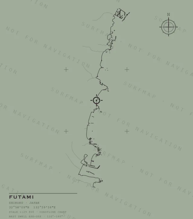Futami chart, the full artwork printed on the back