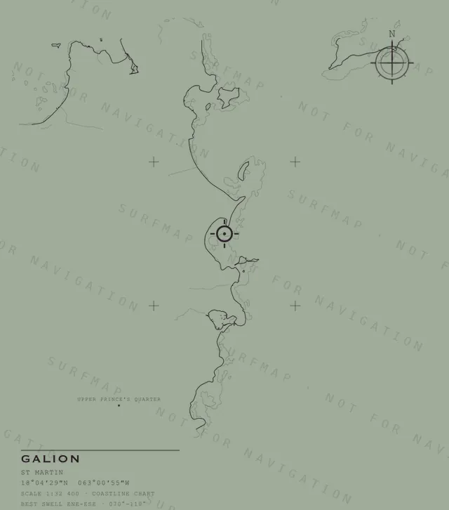 Galion chart, the full artwork printed on the back