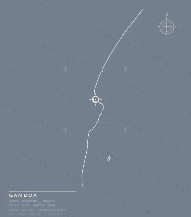 Gamboa chart, the full artwork printed on the back