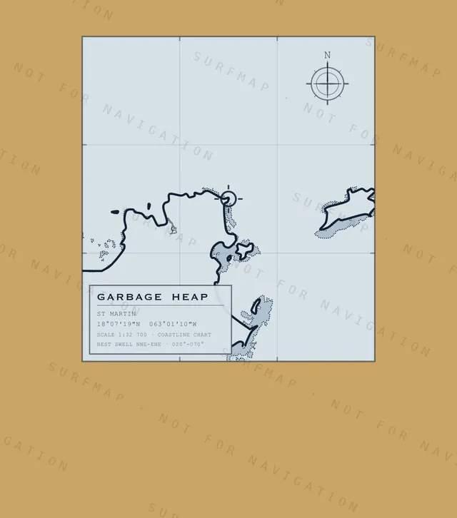 Garbage Heap chart, the full artwork printed on the back