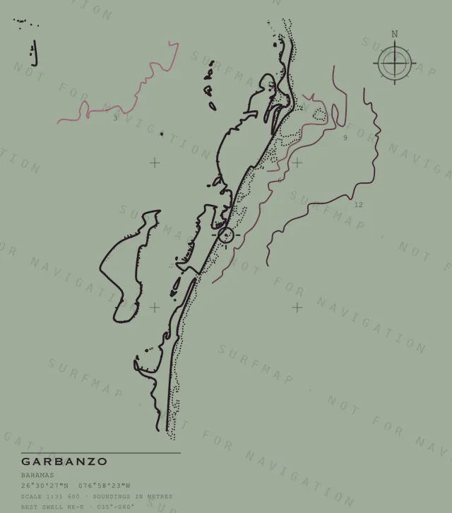 Garbanzo chart, the full artwork printed on the back