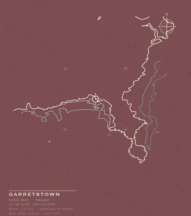 Garretstown chart, the full artwork printed on the back
