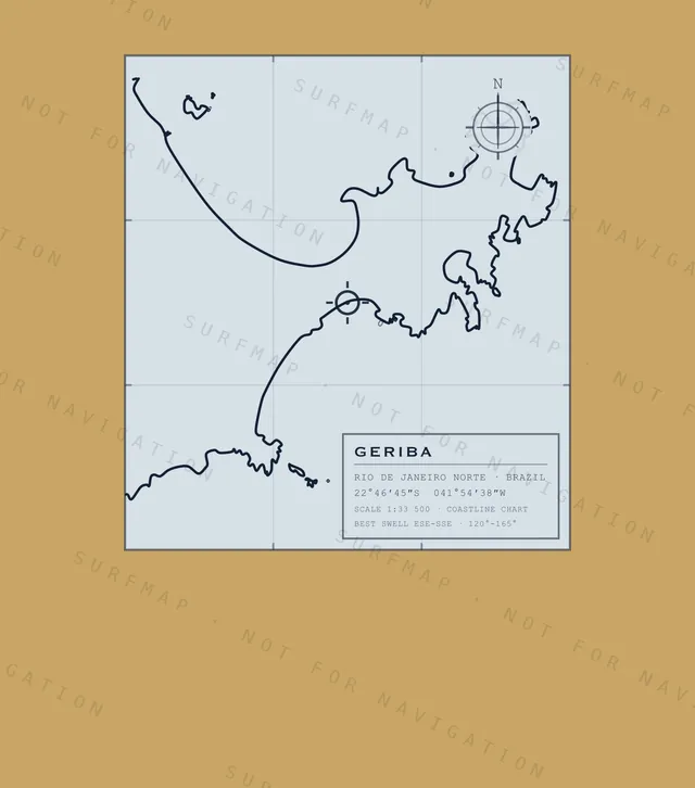 Geriba chart, the full artwork printed on the back