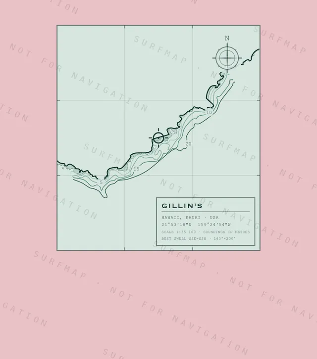 Gillin's chart, the full artwork printed on the back