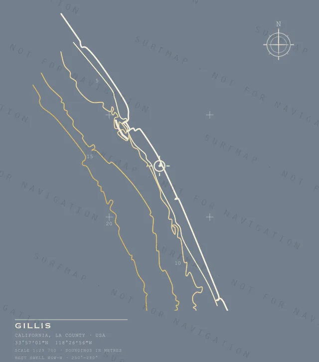 Gillis chart, the full artwork printed on the back